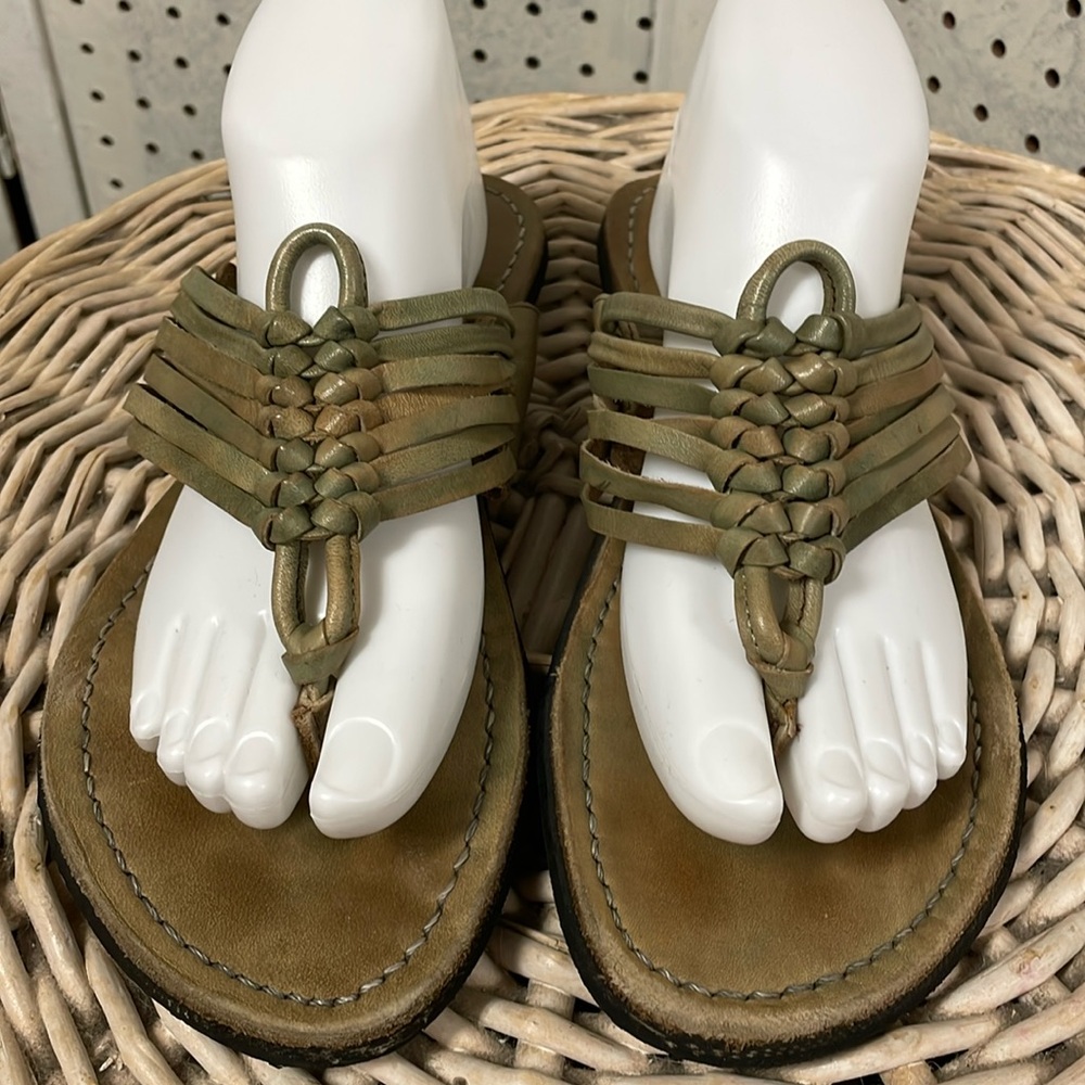 Bed Stu Olive Green Sandals